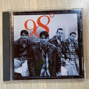 98 Degrees CD - 2000s pop music, nostalgia. Black and White Cover